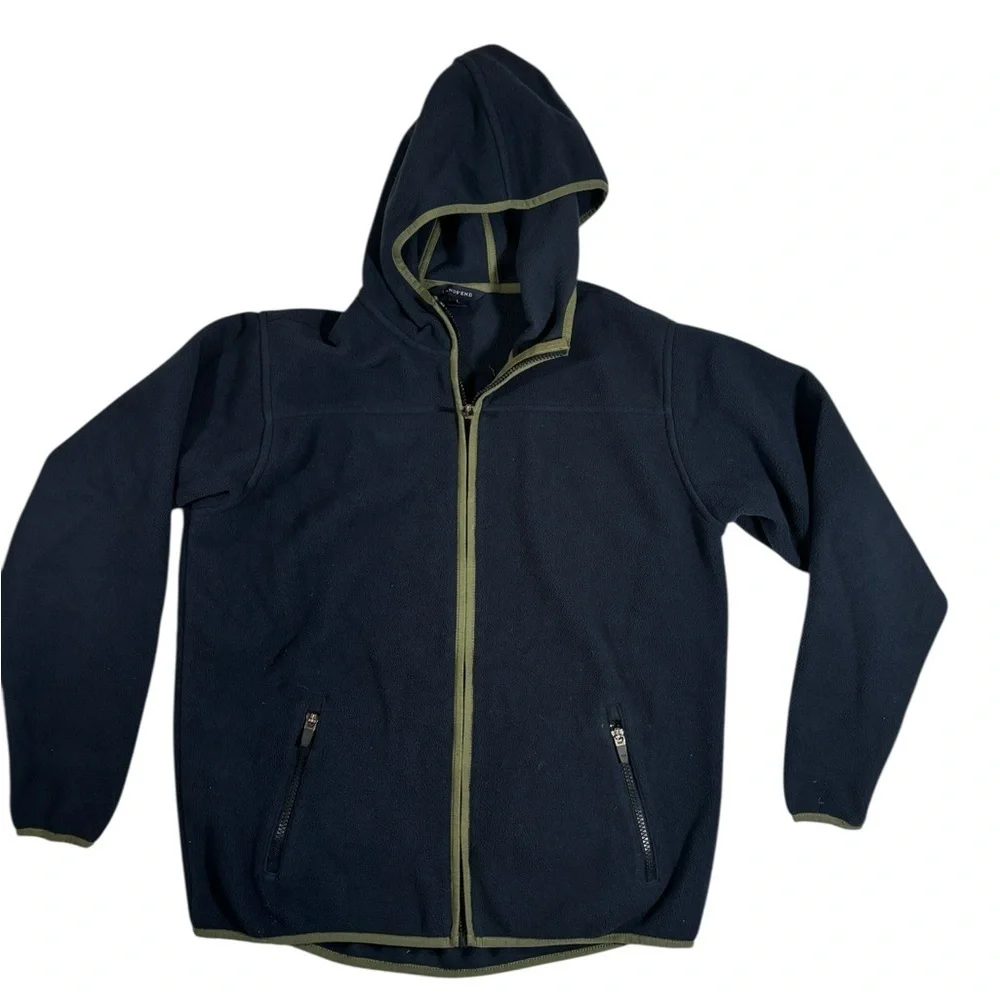 Lands’ End Fleece Coat Size L Kid or Small Adult Gorpcore Fishermancore Layer